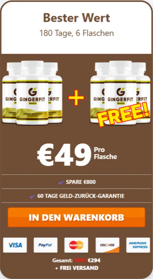 Gingerfit offer price